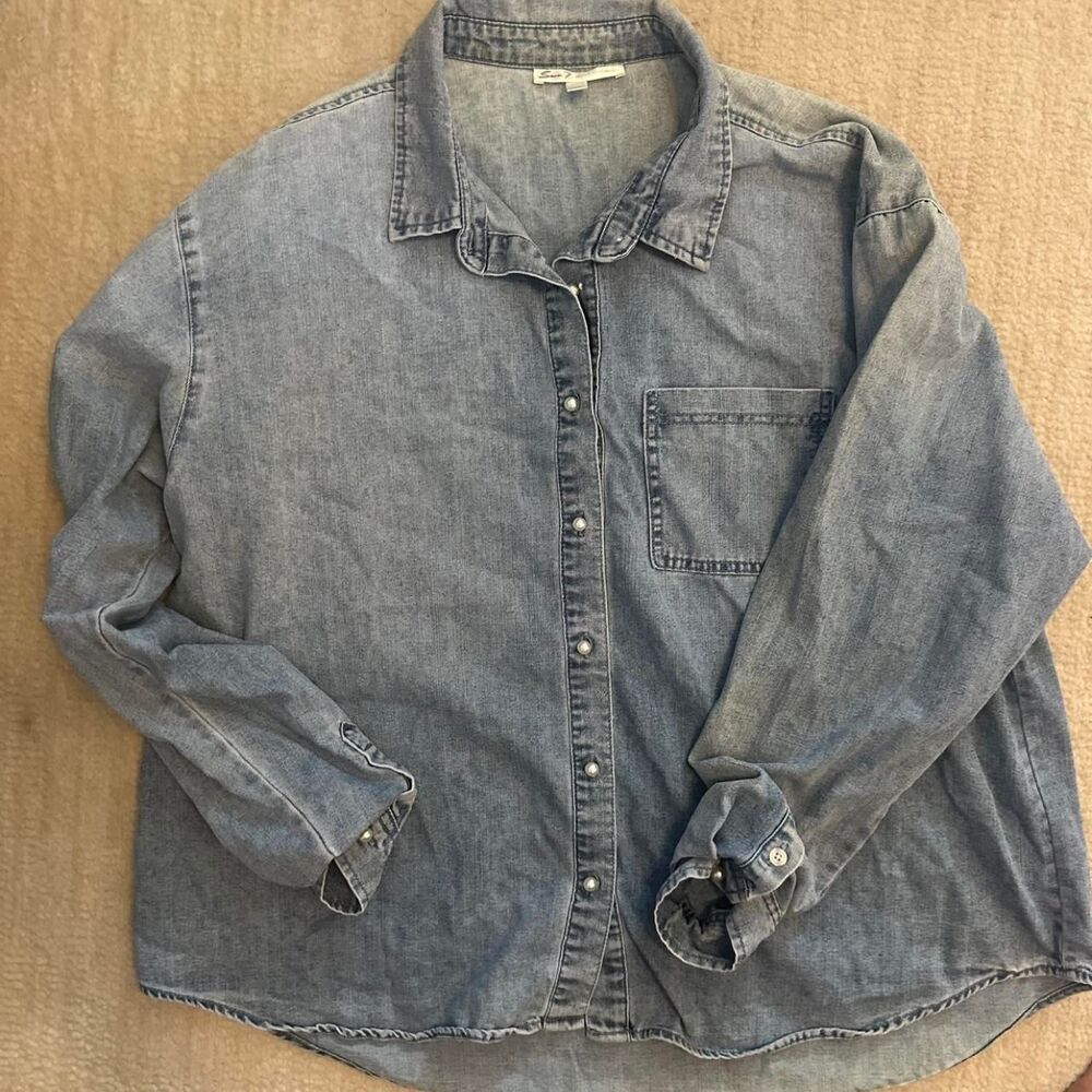Seven7 Women's Blue Shirt